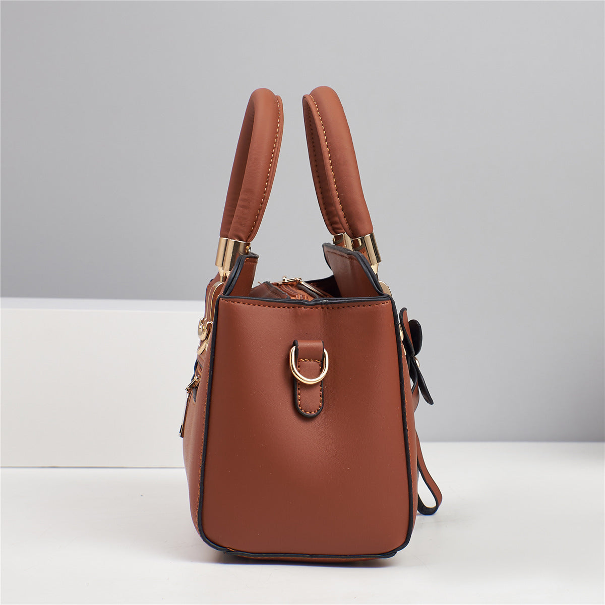 Bolso Con Bordado Floral + Monedero